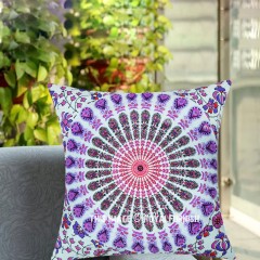 Decorative Bohemian Mandala Cotton Throw Pillow Case 16X16 Inch