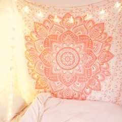 Rose Gold Pink Mandala Tapestry