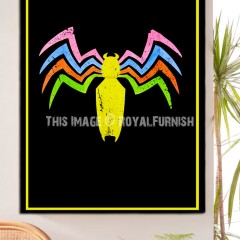 Black Multi Spider Wall Tapestry - Poster Size 30X40 Inch