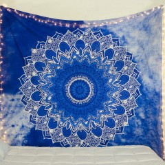 Find light blue and gray tapestry on royalfurnish