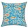 24" Turquoise Multi Indian Ikat Kantha Indoor/Outdoor Square Throw Pillow