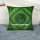 Green Mirror Embroidered Cotton Sofa Indian Throw Pillow