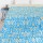 Twin Size Turquoise Ikat Kantha Quilt Blanket Bedding