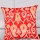 16" Red Multicolor Ikat Indian Kantha Thread Cotton Cushion Pillow Covers India Ethnic Decorative Art