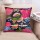 16" Indian Black Floral Cotton Kantha Throw Pillow Cover Sham