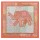 Orange Indian Elephant Patchwork Tapestry Wall Hanging
