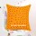 16" Yellow Ethnic Indian Decorative Cushion Pillow Cover Mirror Work Embroidery