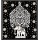 Black and White Elephant Tree Tapestry Wall Hanging, Indian Cotton Sheet