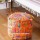Orange Vintage Handmade Patchwork Round Ottoman Footstool Pouffe