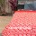 Red & White ZigZag Ikat Kantha Handmade Quilted Throw Blanket