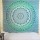 Sea Green Multi Ombre Tapestry, Indian Mandala Bedding Throw