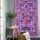 Purple  Tree of Life Tie Dye Tapestry Wall Hanging