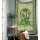 Green Small Batik Ganesha Tapestry Wall Hanging