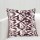 18X18 ZigZag Printed Boho Inspired Cotton Ikat Kantha Pillow Cover