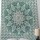 Green Multi Giant Flower Circle Ombre Medallion Circle Wall Tapestry