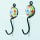 Multi Hand Painted Ceramic Key Holder Hooks Set of 2