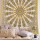 Yellow Multi Small Paisley Medallion Mandala Circle Tapestry Wall Hanging