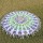 Green and White Multi Beach Roundie Towel Throw