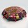 Big Colorful Black One-Of-A-Kind Hand Patchwork Round Yoga Cushion Cover 32" Inch