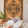Twin Brown Celtic Knot Mirror Wall Tapestry, Indian Tapestry Throw Bedding