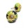 Yellow Floral Style Hand Painted Ceramic Knobs, Set of 2