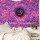 Purple OM Tie Dye Tapestry Wall Hanging