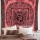 Large Tibetan Style OM Tapestry, Aum Tie Dye Tapestry Wall Hanging