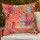 24"X24" Giant Orange Outdoor/Indoor Tribal Patchwork Throw Pillow Case