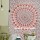 Twin Size White Medallion Mandala Hippie Tapestry Bedroom and Dorm Decor Art