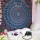Queen Blue Bohemian Indian Mandala Tapestry Wall Tapestry Bedspread