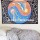 Celestial Sun Moon Yin Yang Dolphin Wall Tapestry