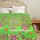 Green Multi Tropicana Floral Kantha Quilt Throw Bedding