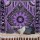 Purple Celestial Sun Moon Stars Wall Tapestry, Bohemian Bedspread