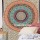 Small Elephants and Floral Ring Medallion Mandala Tapestry Wall Hanging