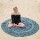 Purple Kerala Mandala Medallion Roundie Beach Throw