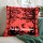 Red Multi Fairy Land Decorative Cotton 16X16 Tie Dye Pillow Cover 