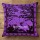 Purple Multi Fairy Land Decorative Cotton 16X16 Tie Dye Pillow Cover 