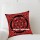 Red Decorative Star Celtic Knot Cotton Tie Dye Cotton Throw Pillow Sham 16X16