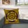 Yellow Star Celtic Knot Decorative Tie Dye Cotton Throw Pillow Cover 16X16