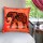 Red Multi Decorative Tie Dye Printed Asian Elephant Throw Pillow Cover 16X16
