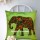 Green Multi Decorative and Accent Reversible Elephant Pillow Case 16X16 Inch