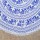 Blue & White Elephants Ring Mandala Roundie Beach Throw