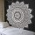 Black & White Rangoli Mandala Wall Tapestry