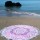 Pink Geometric Ombre Cotton Thin Sheet Beach Towel Throw,Yoga Mat