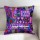 Purple Decorative and Bohemian Accent Unique Patchwork Cotton Pillow Cover 20X20