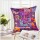 Purple One-Of-A-Kind Unique Bohemian Patchwork Throw Pillow Case 18X18