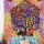 Orange Multi Hippie Tie Dye Royal Elephant and Tree Wall Tapestry