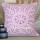 Purple Unique Decorative Handmade Cutwork Flower Design Throw Pillow Case