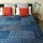 Hand Block Print Indigo Kantha Quilt Throw Queen Bedspread Indian 100% Cotton