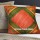 Green Stripe Multi Colorful Handcrafted Unique Throw Pillow Cover
